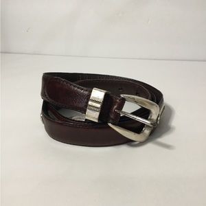 Vintage Fossil Embellished Italian Full Grain Cowhide Leather Men’s Belt